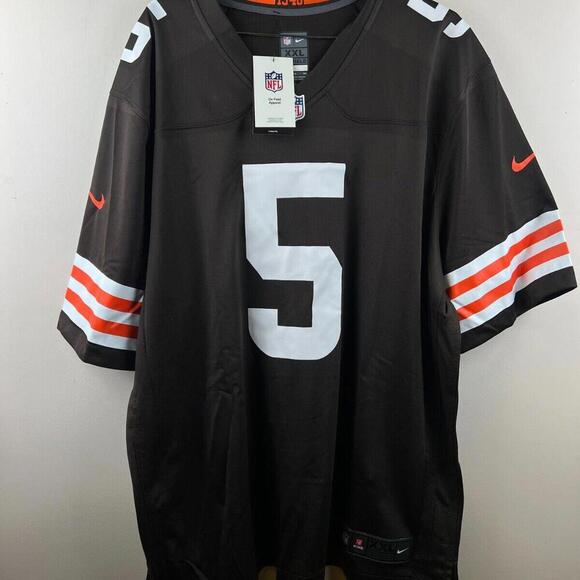 NWT Cleveland Browns Jameis Winston #5 Nike Engineered Men's Brown Jersey Sz 2XL - Picture 1 of 9